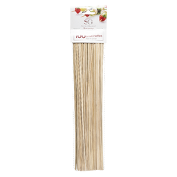 [664682117] Paquet de 100 piques brochette en bambou 36cm