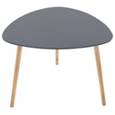 Lot de 3 tables cafe mileo gigogne gris