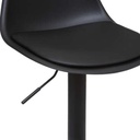 Chaise bar a hauteur ajustable Aiko Noir H103cm