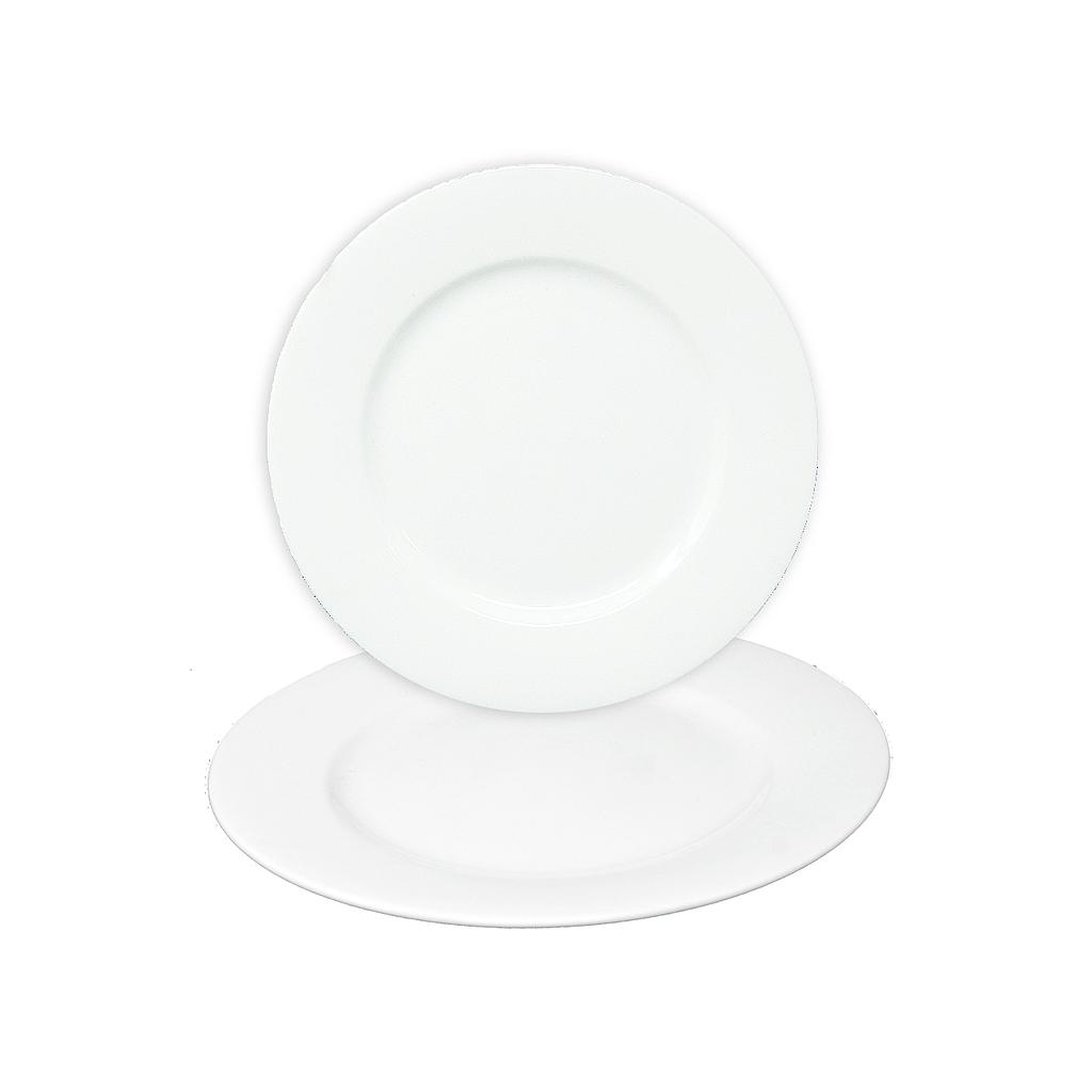 Assiette plate 20cm blanc