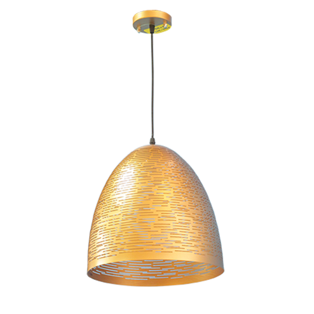 Luminaire cone arrondi or a motifs ref 1042-30 ZL