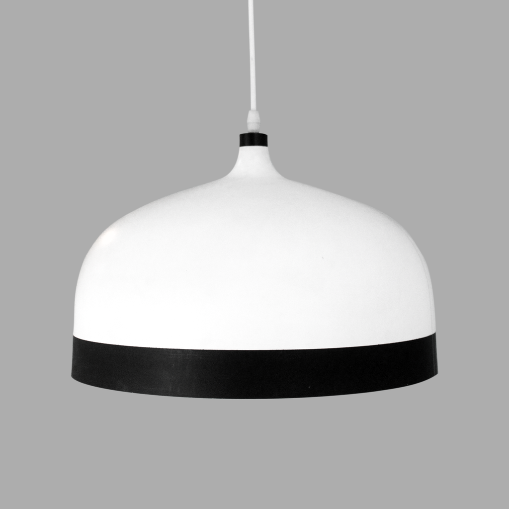 Luminaire cone blanc noir 8188 ZL