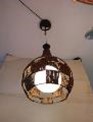 Luminaire deco marron carreau