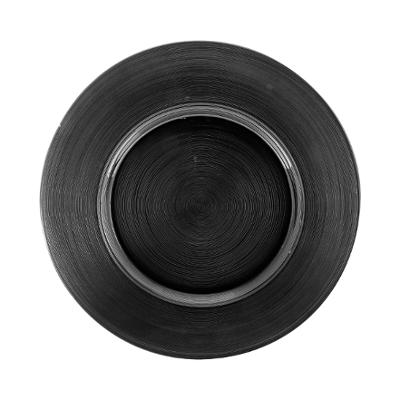Assiette plate jem noire 28cm SECRET DE GOURMET