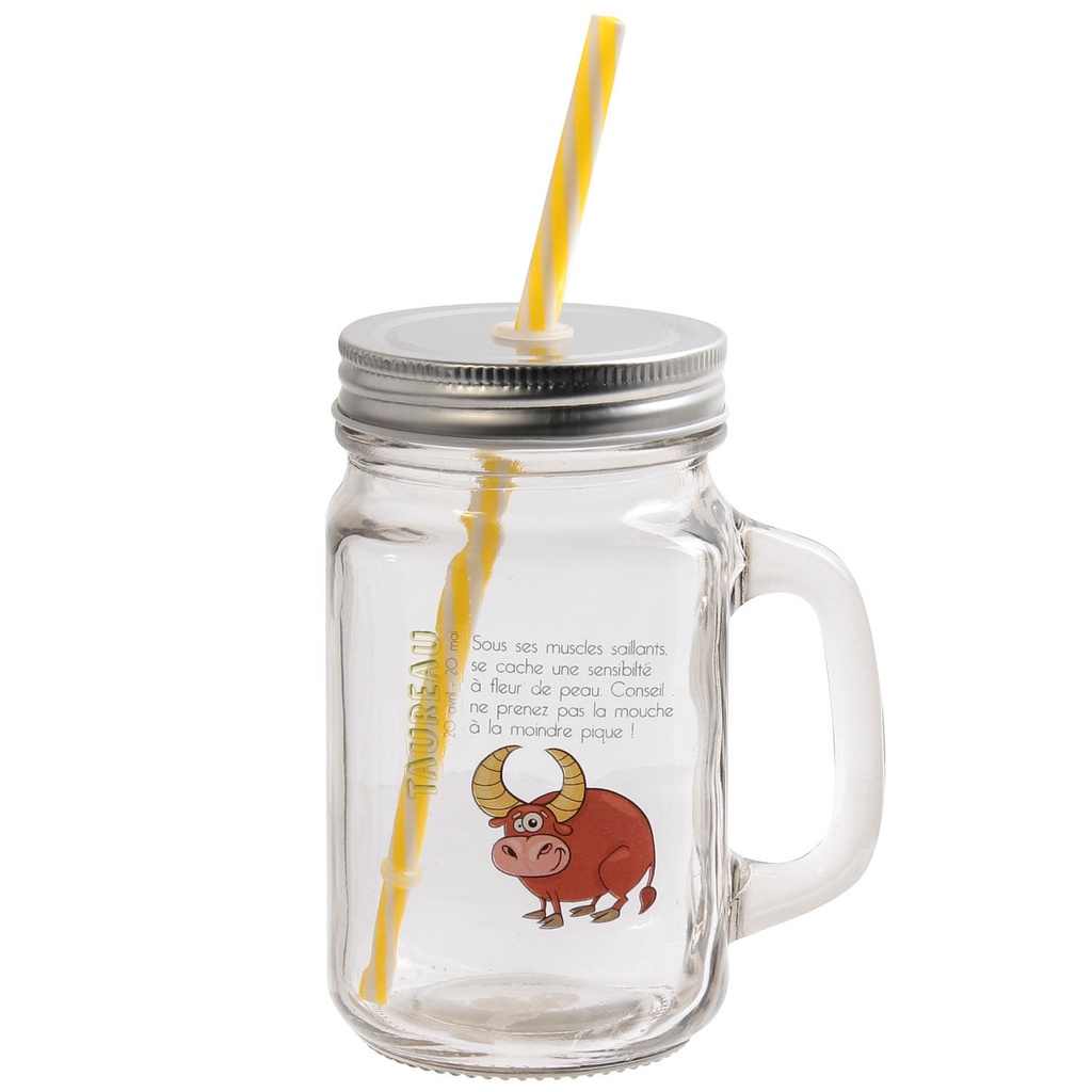 Mason jar taureau 45cl m6 a1/m6