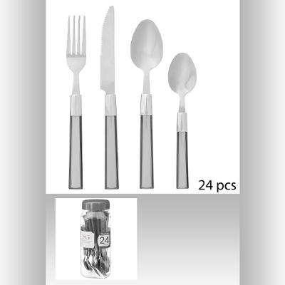 Menagere set de 24pces tamaris gris SECRET DE GOURMET