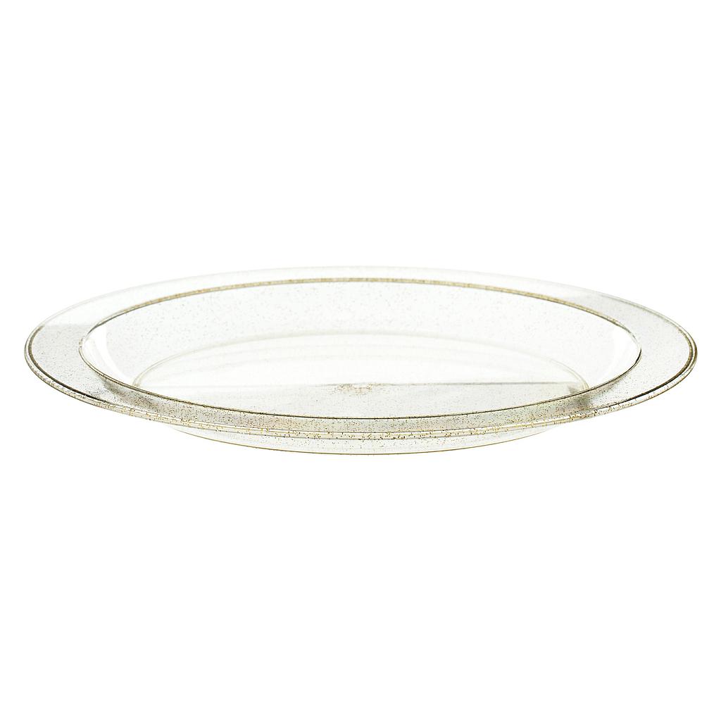 Assiette plate paillette or 27cm