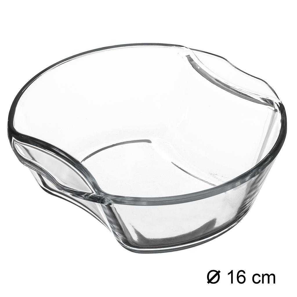 Mini plat rond verre 16