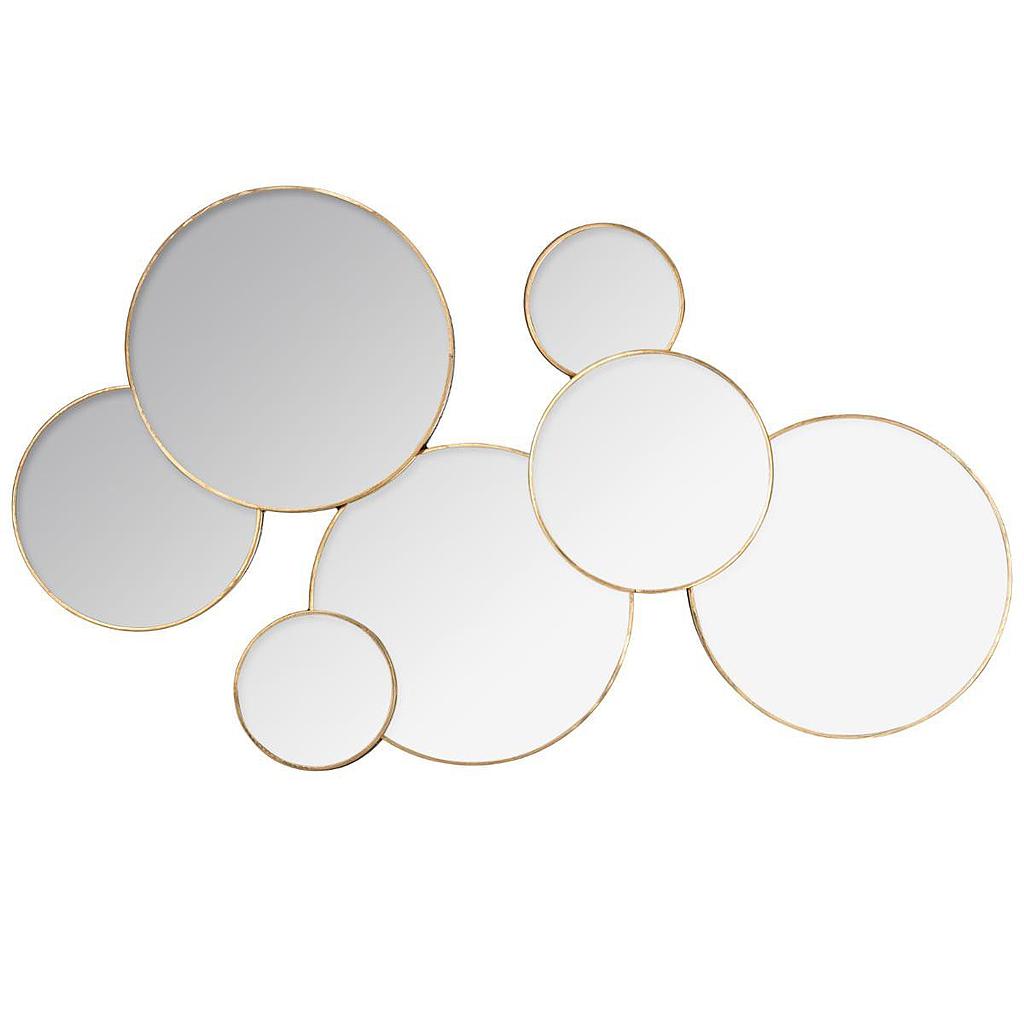 Miroir multi rond Lila 61x37cm ATMOSPHERA