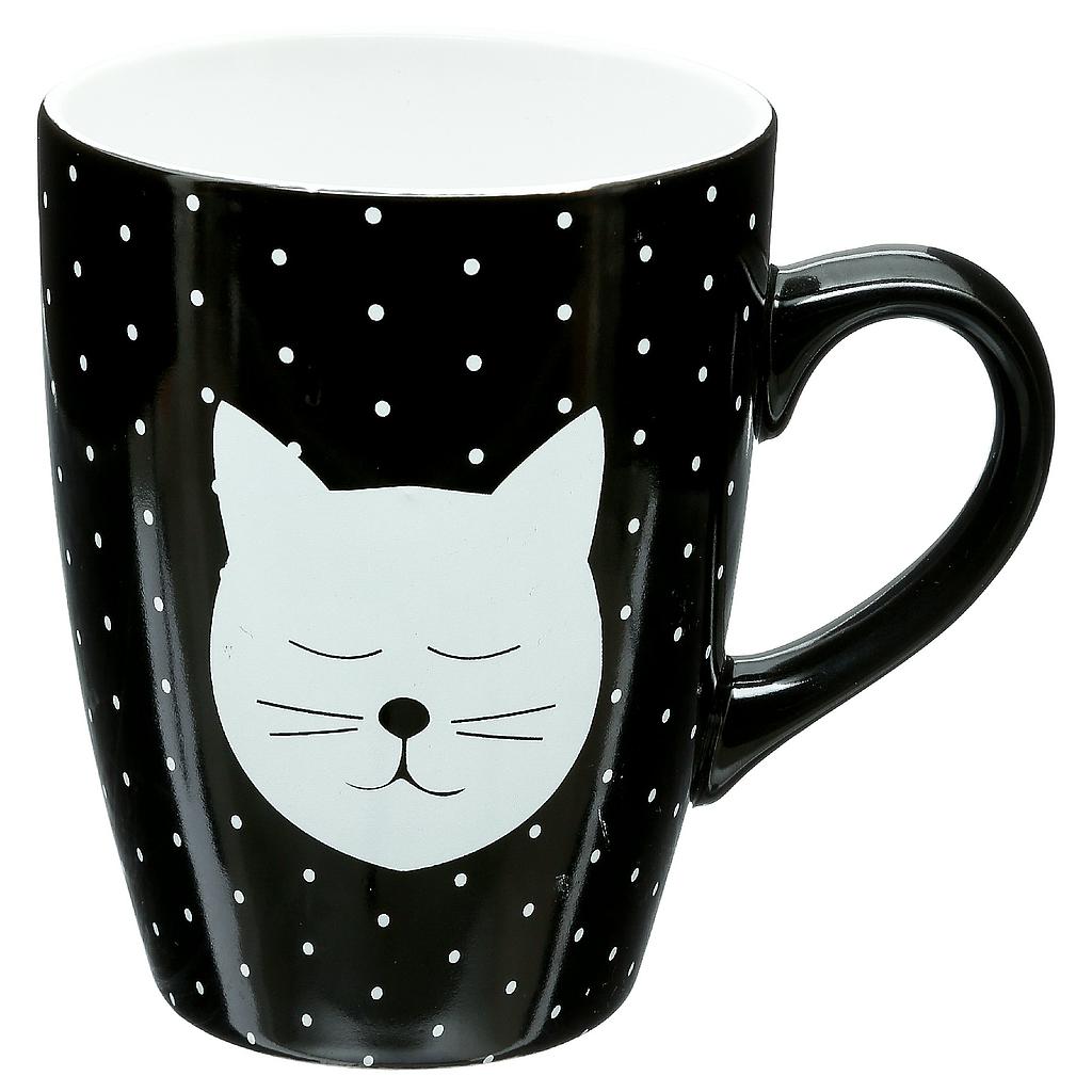 Mug rond chat pois 33cl