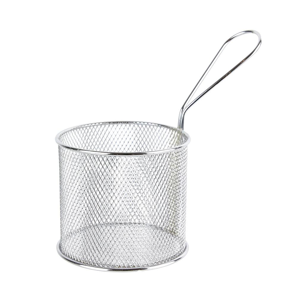 Panier a frites rond metal