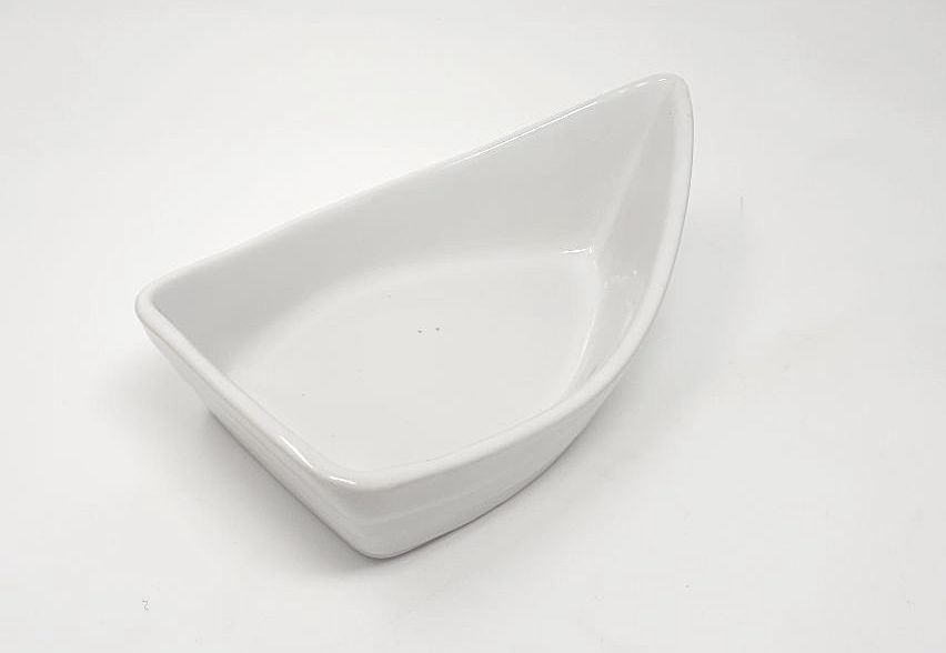 Plat bateau GM ceramique blanc  