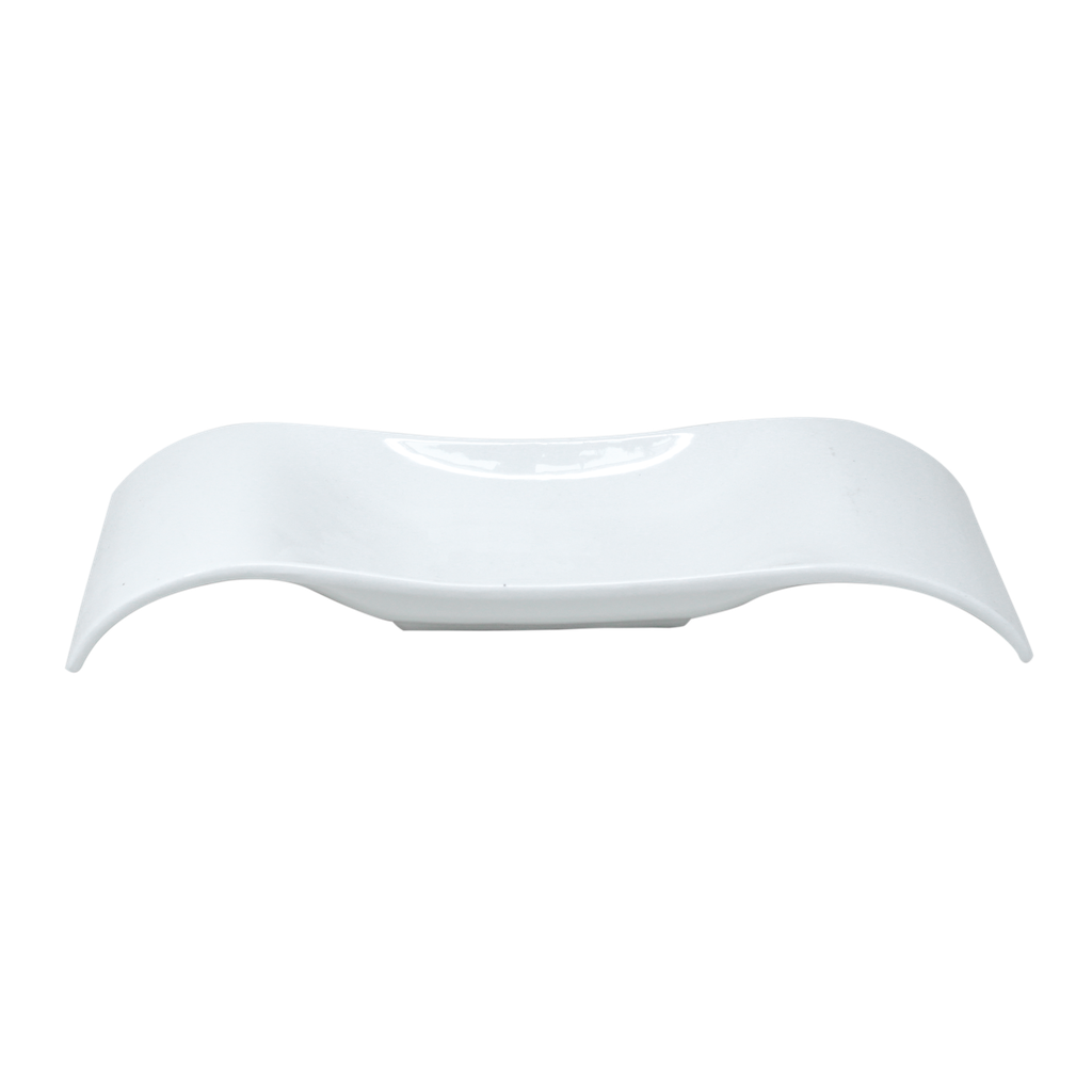 Plat ceramique blanc 30x11cm