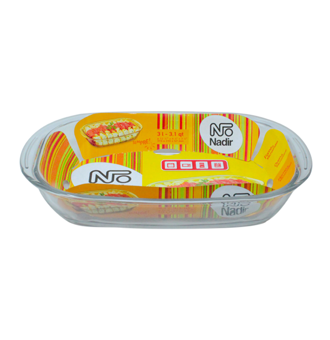 Plat de cuisson rectangle 3L NADIR