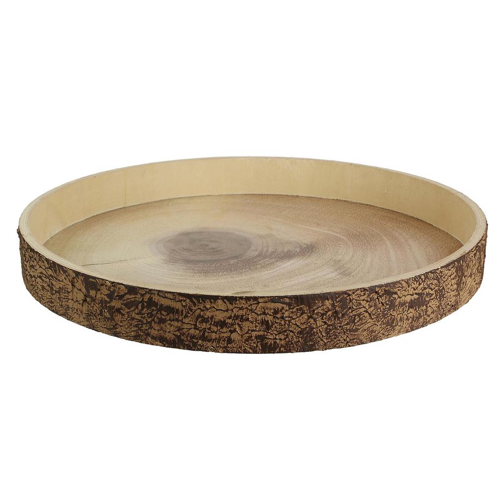 Plateau bois rond 38x4cm