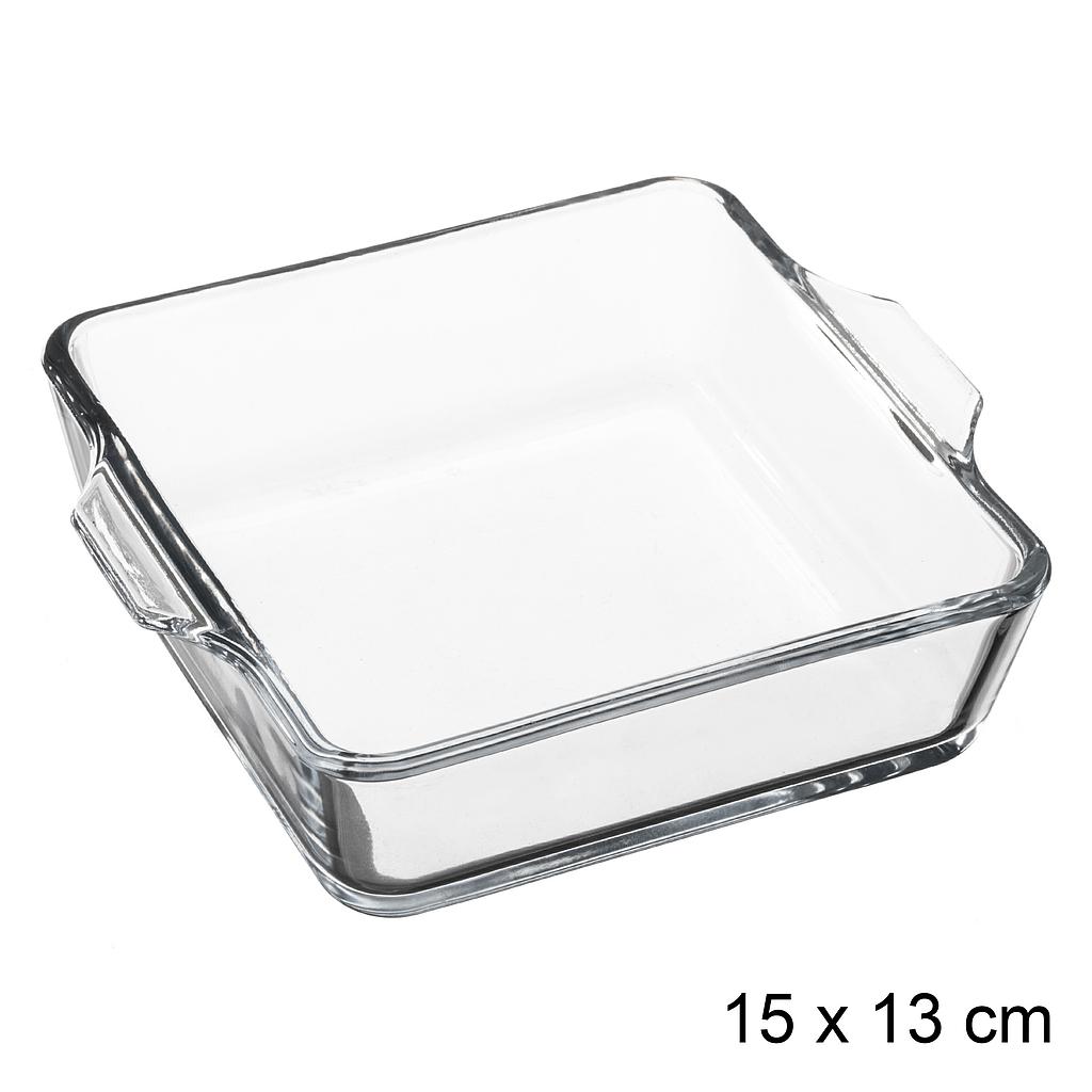 Mini plat carre en verre 15cm