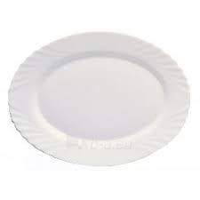 Plat ovale blanc 22cm EBRO