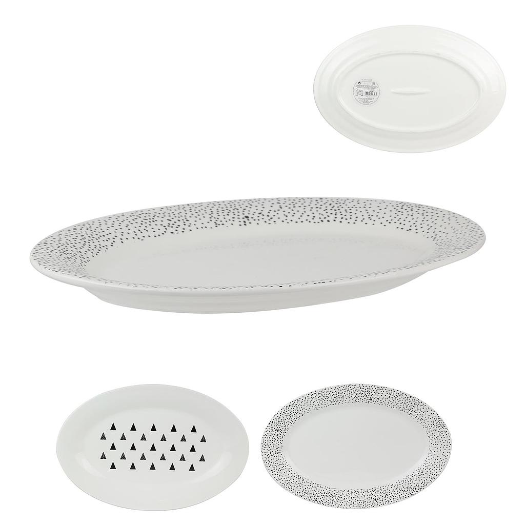 Plat ovale ceramique 35,5x24cm