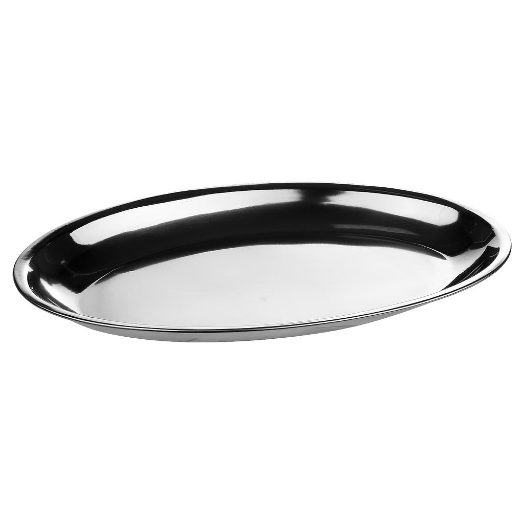 Plat pres oval inox 35cm