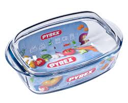 Plat rectangulaire 6,5L avec couvercle PYREX