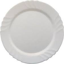 Plat rond blanc 32cm EBRO