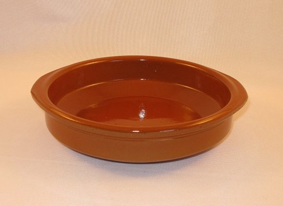 Plat rond en argile 22cm Cazuela VALDEARCOS