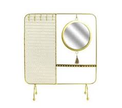 Porte bijoux miroir filaire metal 35.5x30x10cm m8 a1/m8