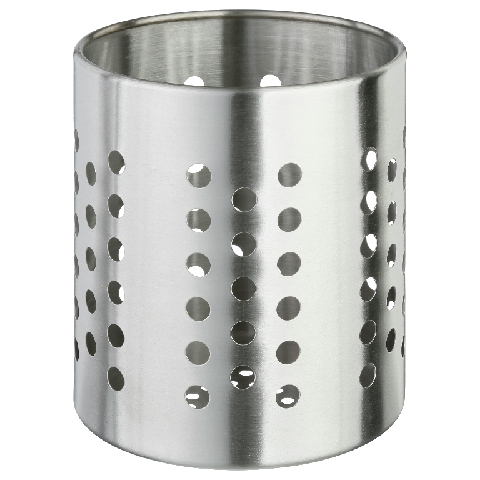 Pot range couverts inox 13cm Argent