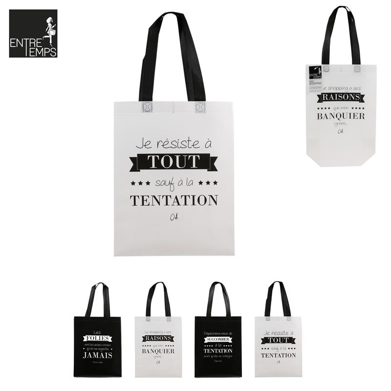 Sac shopping citation 32x25x10cm