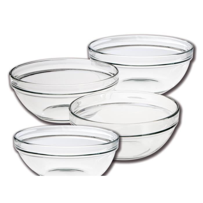 Saladier set de 4pcs 12cm 14cm 20cm 23cm CHEF'S