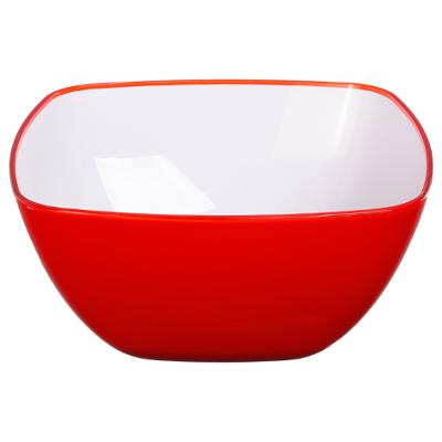 Saladier square rouge 25cm SECRET DE GOURMET