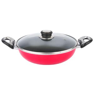 Sauteuse 24cm rouge Kadhai BALTRA