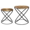 Lot de 2 tables appoint Etnik Cuivre