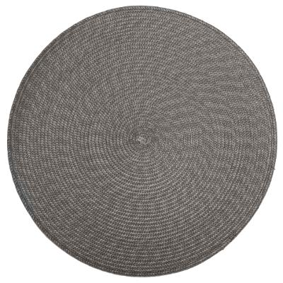 Set de table rond tresse gris 