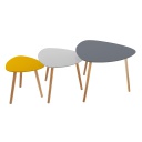 Lot de 3 tables cafe Mileo Break