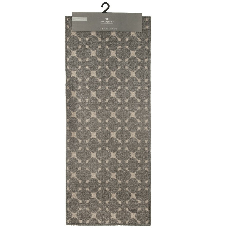 Tapis decore geo gris 50x120