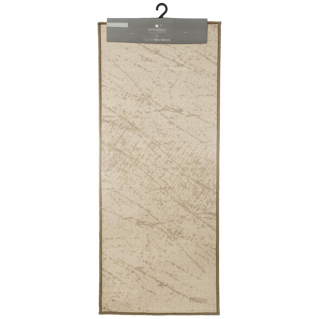 Tapis deco tachete lin 50x120