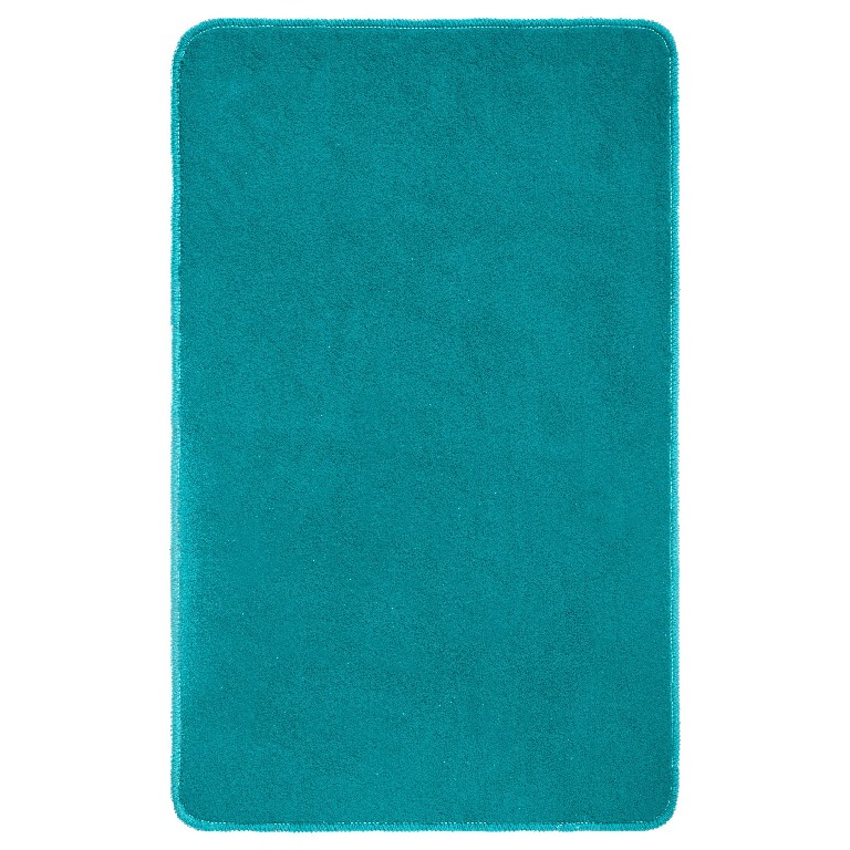 Tapis polyester 50x80 turquoi