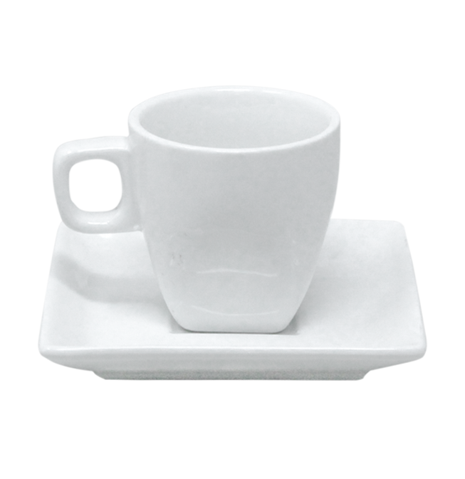 Tasse et s/ tasse blanc 5x5cm