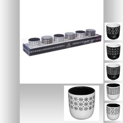 Tasses set de 6pces ethnik 12cl SECRET DE GOURMET