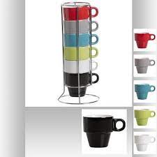 Tasse sur rack set de 6pces