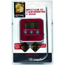 Thermometre a sonde et minuteur 1°C a 250°C