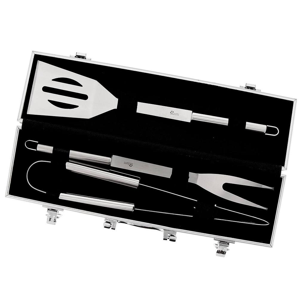 Valise de 3 ustensiles en inox pour barbecue PRADEL EXCELLENCE