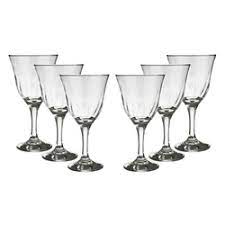 Verre a pied eau et vin set de 6pcs 36,5cl lirio NADIR