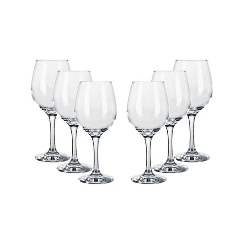 Verre a pied vin set de 6pcs 38,5cl barone NADIR