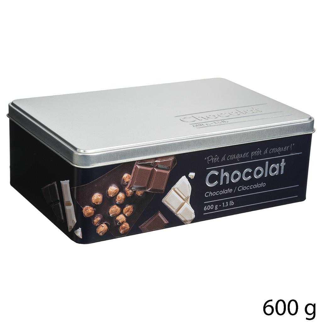 Boite a tablette de chocolat Relief Ii 20cm Noir