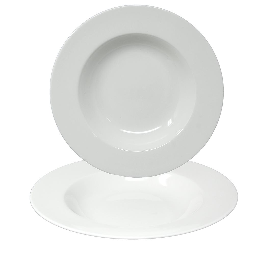 Assiette creuse 30cm blanc 