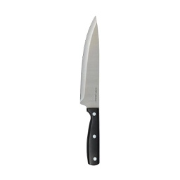 [120307] Couteau de Chef Dice en acier 32cm Noir