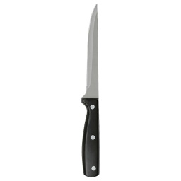 [120303] Couteau a desosser Dice en acier 28cm Noir