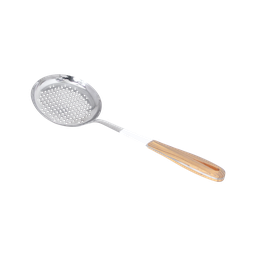 [707077] Ecumoire inox avec manche bois 16cm